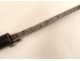 19th century carved wood handle double blade sword cane