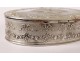 Small oval pill box Louis XVI solid silver Minerva 31gr nineteenth