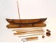 Model whaling boat oars collection showcase nineteenth century