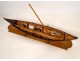 Model whaling boat oars collection showcase nineteenth century