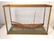 Model whaling boat oars collection showcase nineteenth century