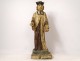 Saint-Yves statue in polychrome carved wood lawyer lawyer eighteenth century