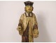 Saint-Yves statue in polychrome carved wood lawyer lawyer eighteenth century