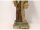 Saint-Yves statue in polychrome carved wood lawyer lawyer eighteenth century