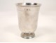 Silver pedestal cup Femiers Monogrammed 18th General