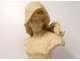 Terracotta sculpture bust woman Austria taste Goldscheider Cherc nineteenth