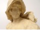 Terracotta sculpture bust woman Austria taste Goldscheider Cherc nineteenth