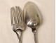 Solid silver cutlery Farmers General Paris coat of arms coat of arms 147gr XVIIIth