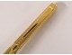 Solid gold pencil pen 18 carats head eagle PB 23gr 20th century