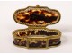 Small gilt brass tortoiseshell box early 19th century