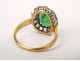 Emerald Ring yellow gold and diamond jewelery