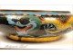 Flat cloisonné enamal Qing Dynasty dragon decor