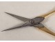 Pair of 18-carat solid gold scissors palmettes PB 11.93gr late 18th century