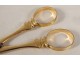 Pair of 18-carat solid gold scissors palmettes PB 11.93gr late 18th century