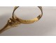 Pair of 18-carat solid gold scissors palmettes PB 11.93gr late 18th century