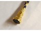 19th century gold metal glass mechanical pencil