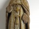 Polychrome carved wood statue Breton bishop Saint Brittany XVIIth century