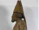 Polychrome carved wood statue Breton bishop Saint Brittany XVIIth century