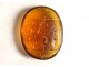 Roman oval intaglio amber figures ancient women lion statue