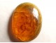 Roman oval intaglio amber figures ancient women lion statue