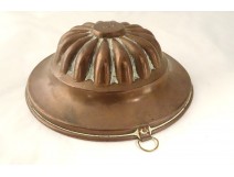 Old copper cake mold signed Trottier Paris copper XIXth century