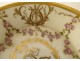 Paris porcelain cup saucer grisaille gilding young woman Empire XIXth