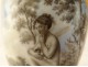 Paris porcelain cup saucer grisaille gilding young woman Empire XIXth