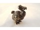 Small solid silver sculpture seated poodle dog 21.98gr 20th century