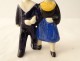 Couple earthenware characters HB Quimper Breton wedding 20th century