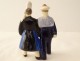 Couple earthenware characters HB Quimper Breton wedding 20th century