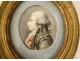 Revolutionary miniature portrait man Year II Republic late 18th century