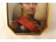 Miniature painted portrait General Comte de Coutard gold frame Empire XIXth