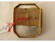 Miniature painted portrait General Comte de Coutard gold frame Empire XIXth