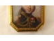 Miniature painted portrait Colonel Vicomte de Coutard gold frame Empire XIXth