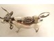 Small German solid silver cow bell cream jar 108.29gr late 19th century