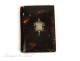 Card Holder tortoiseshell and silver metal NAPIII 19th