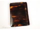 Card Holder tortoiseshell and silver metal NAPIII 19th