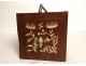 Chinese Mahjong game box exotic wood tiles bamboo birds China twentieth