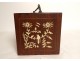 Chinese Mahjong game box exotic wood tiles bamboo birds China twentieth