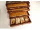 Chinese Mahjong game box exotic wood tiles bamboo birds China twentieth