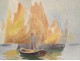 Marine View of Venice watercolor Noradino Zapparoli 20th