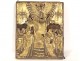 Russian Orthodox icon Moscow silver Ascension Christ Virgin Apostles XVIII