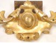 Element decorative foliage gilt medallion 19th