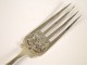 Cutlery fork knife silver Minerve 19th