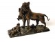 Lioness Cubs bronze sculpture Auguste Cain Susse Frères Paris 19th