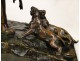 Lioness Cubs bronze sculpture Auguste Cain Susse Frères Paris 19th