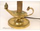 Lamp kettle Empire gilt bronze oil lamp 20th