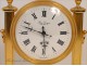 Clock gilt bronze columns Hour Lavigne Paris 20e