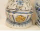 2 Fontaines de Nevers faience Shells Flowers Foliage 18th