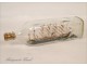 Bottle model sailing ship masts 5 19th Diorama